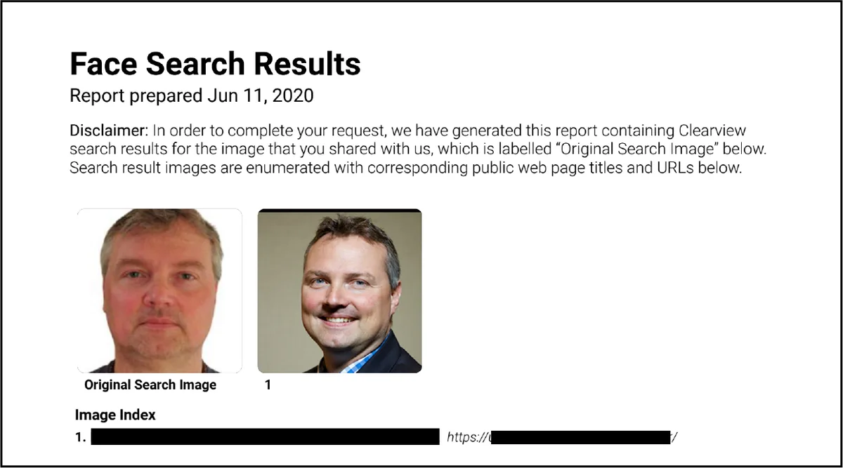 Figure 3 – Attachment with search results