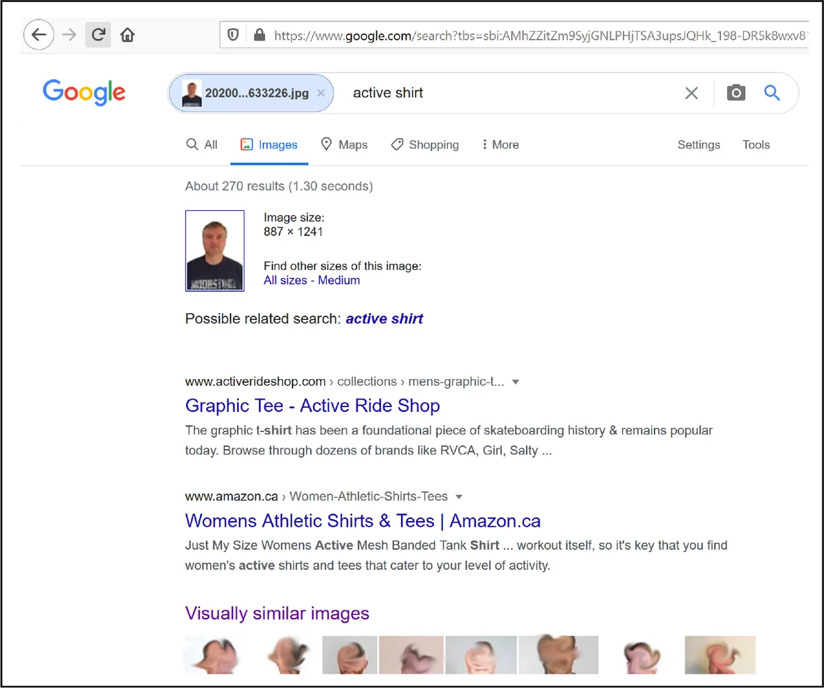 Figure 4 – Google Reverse Image Search results
